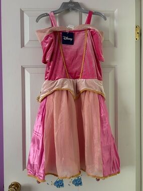 Taylor Joelle x Disney pink Aurora tutu dress size 14 velvet sleeping princess